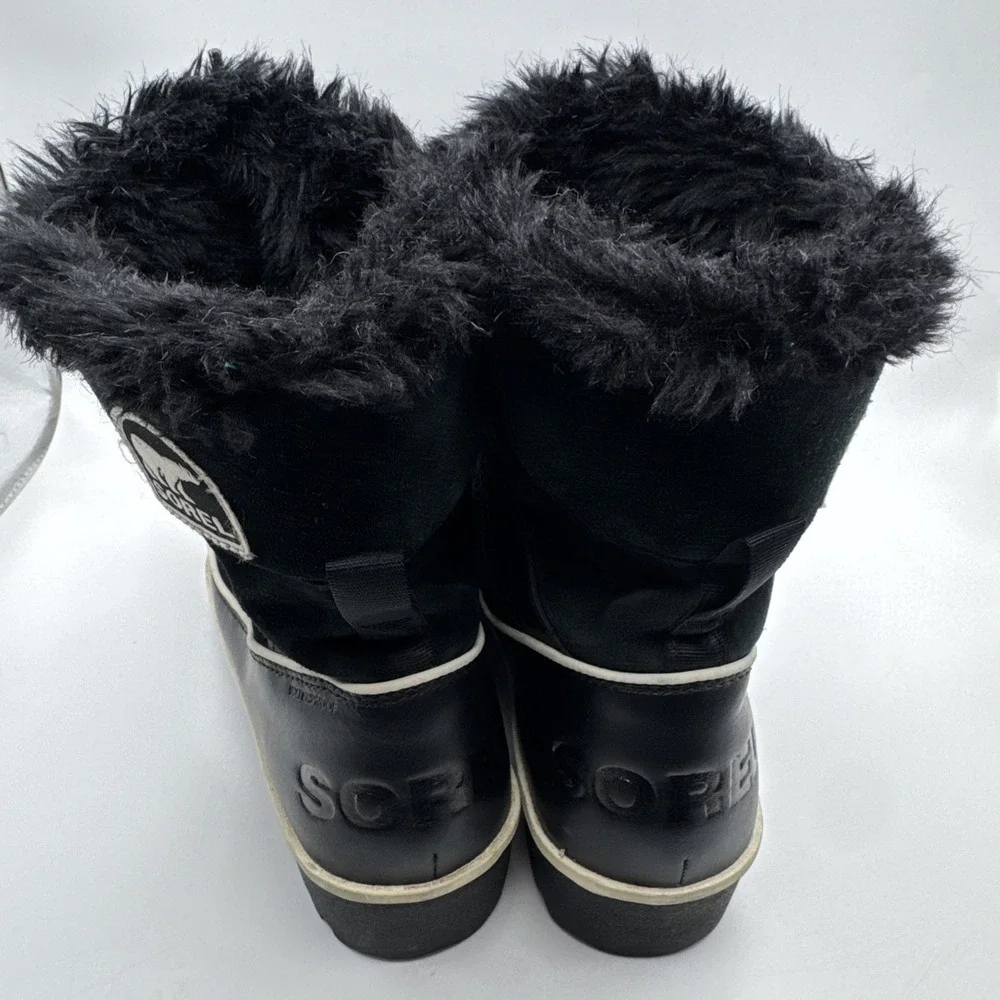Sorel Womens Boot Size 7 Tivoli II Suede Black Waterproof Barely Worn Booties 38